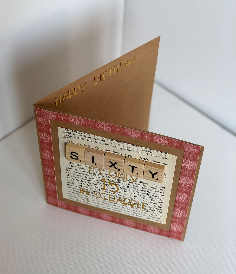 Thumbnail: Scrabble Birthday Card