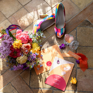 Faire part de mariage coloré
