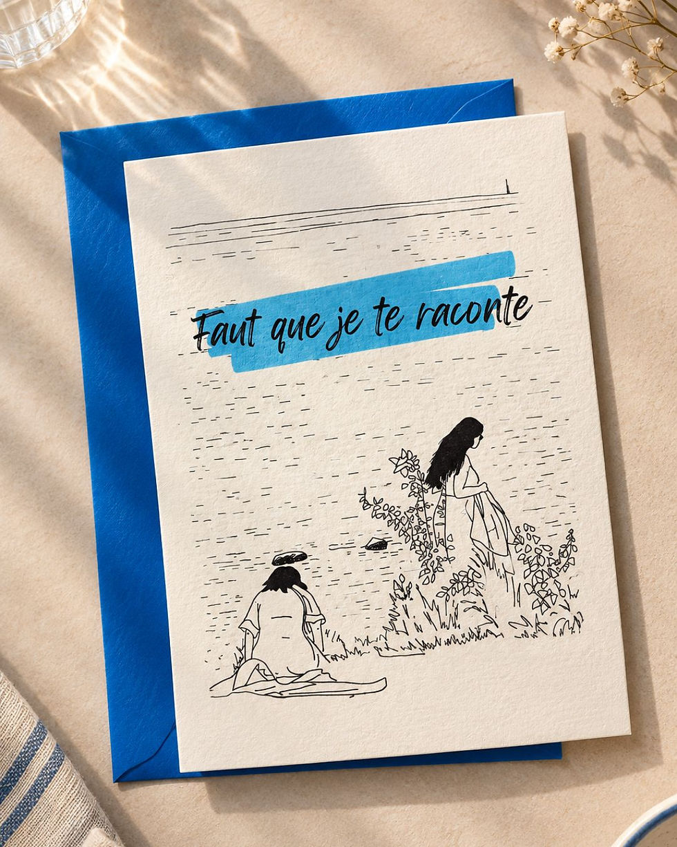 Miniature : Carte à message décalé - Faut que je te raconte