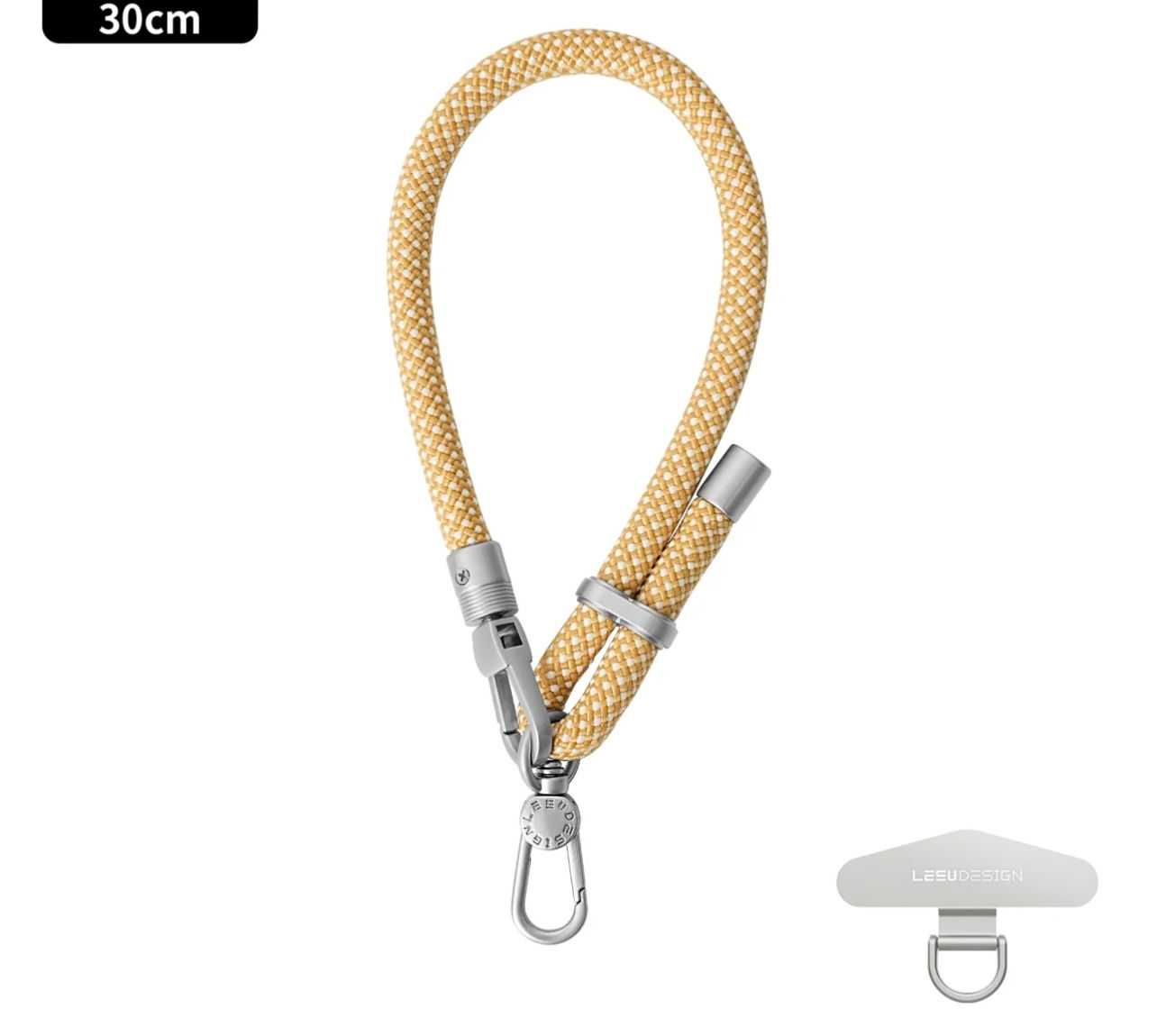 Golden Sand Wrist Strap – Short Adjustable Phone Lanyard