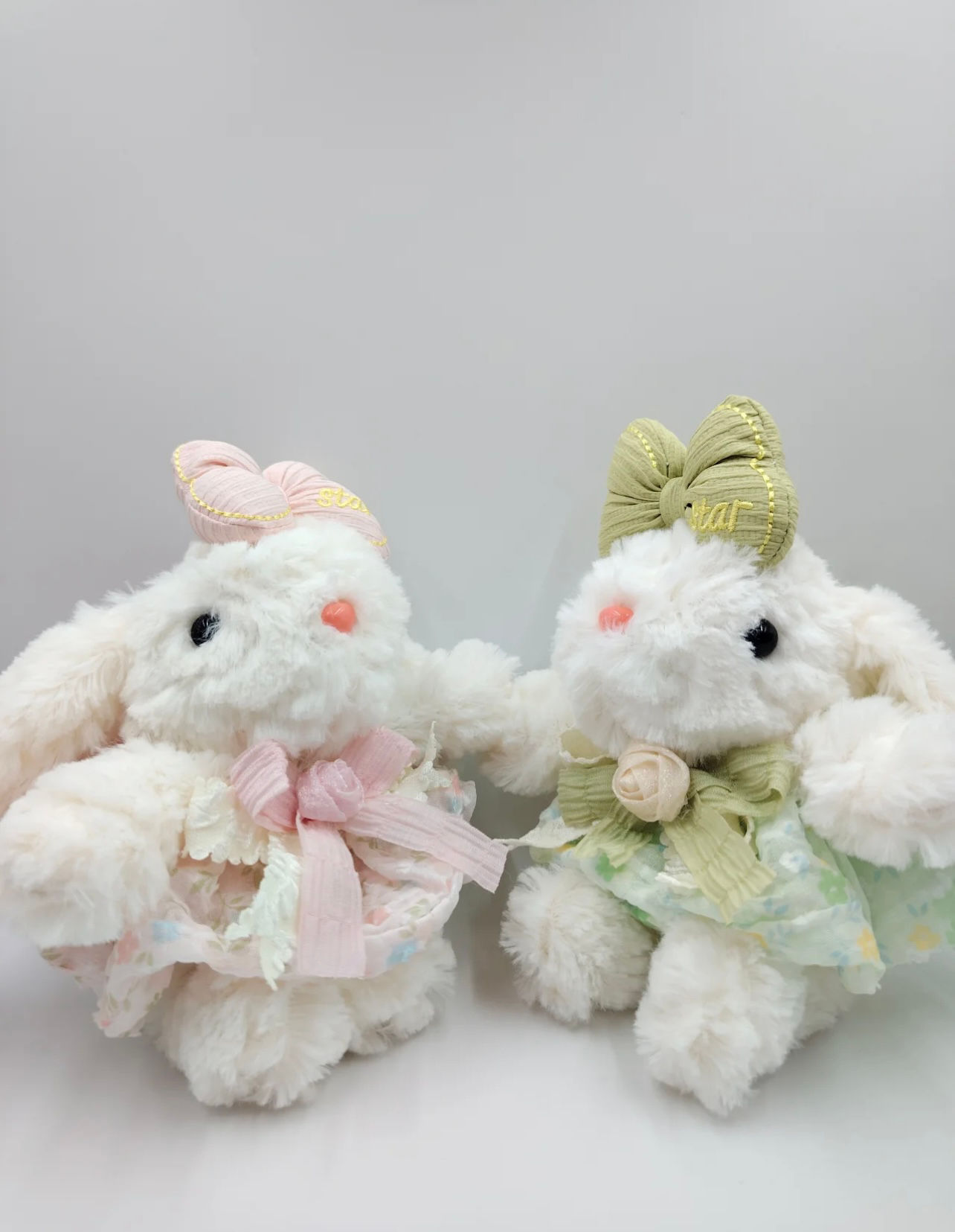 Spring Bunny Plush Keychain – Cute Bag Charm