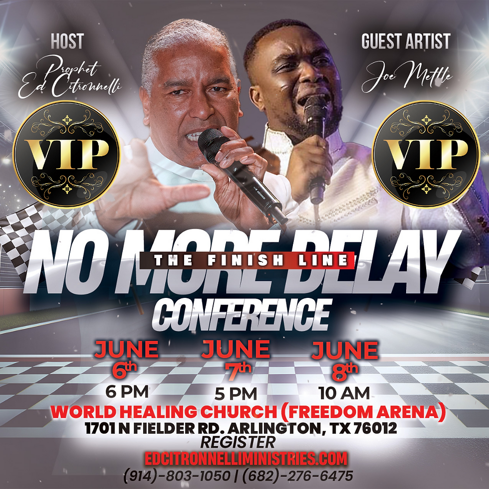 ARLINGTON, TX - No More Delay Conference - VIP EXPERIENCE