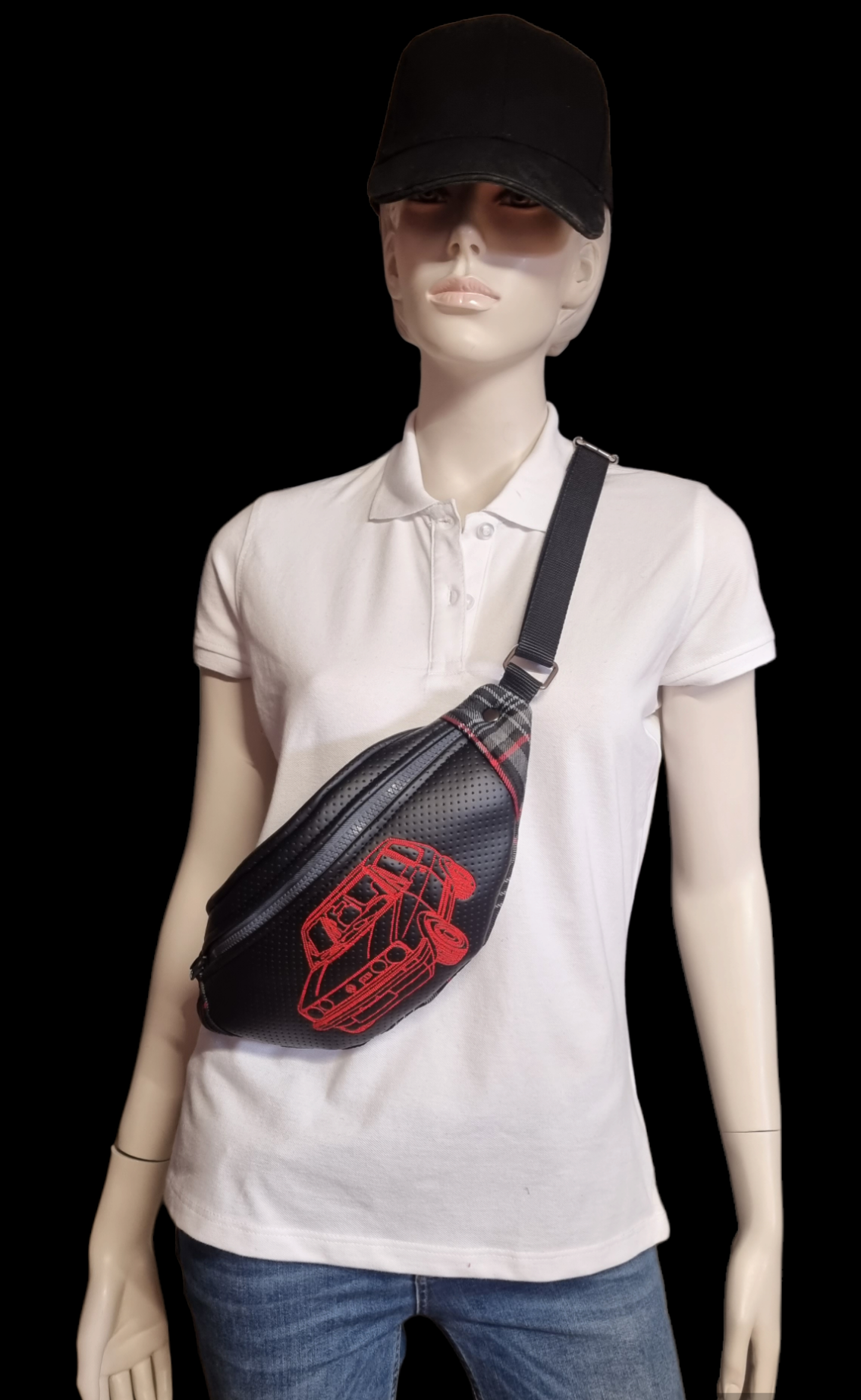 Sur commande sac banane théme Golf GTI