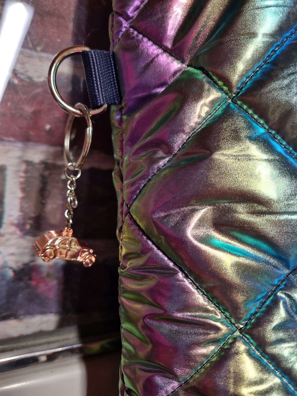 Miniaturbild: Grand tote bag avec trousse thème Love 2cv 