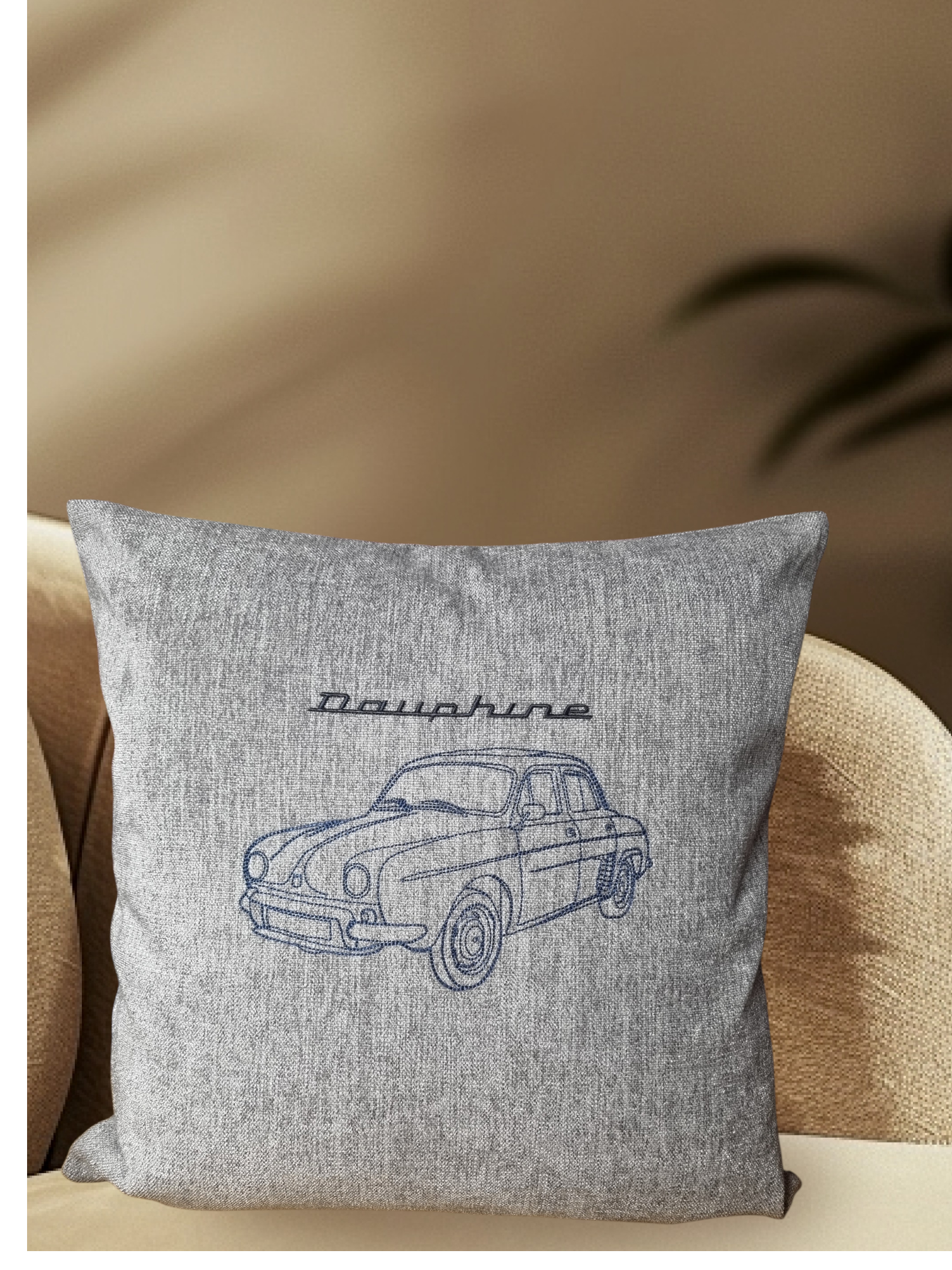 Coussin velours thème Dauphine 