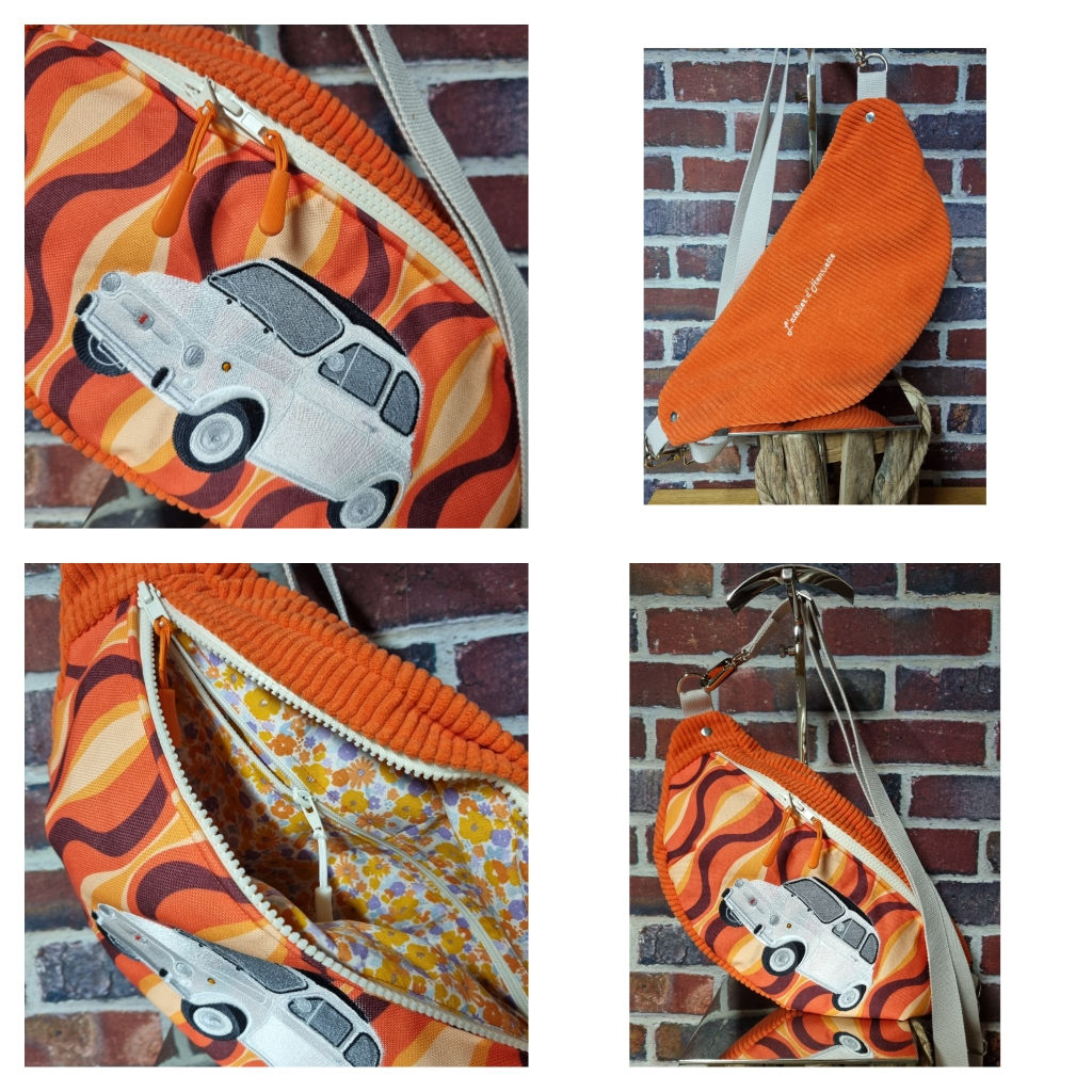 Sac banane XL thème Fiat 500