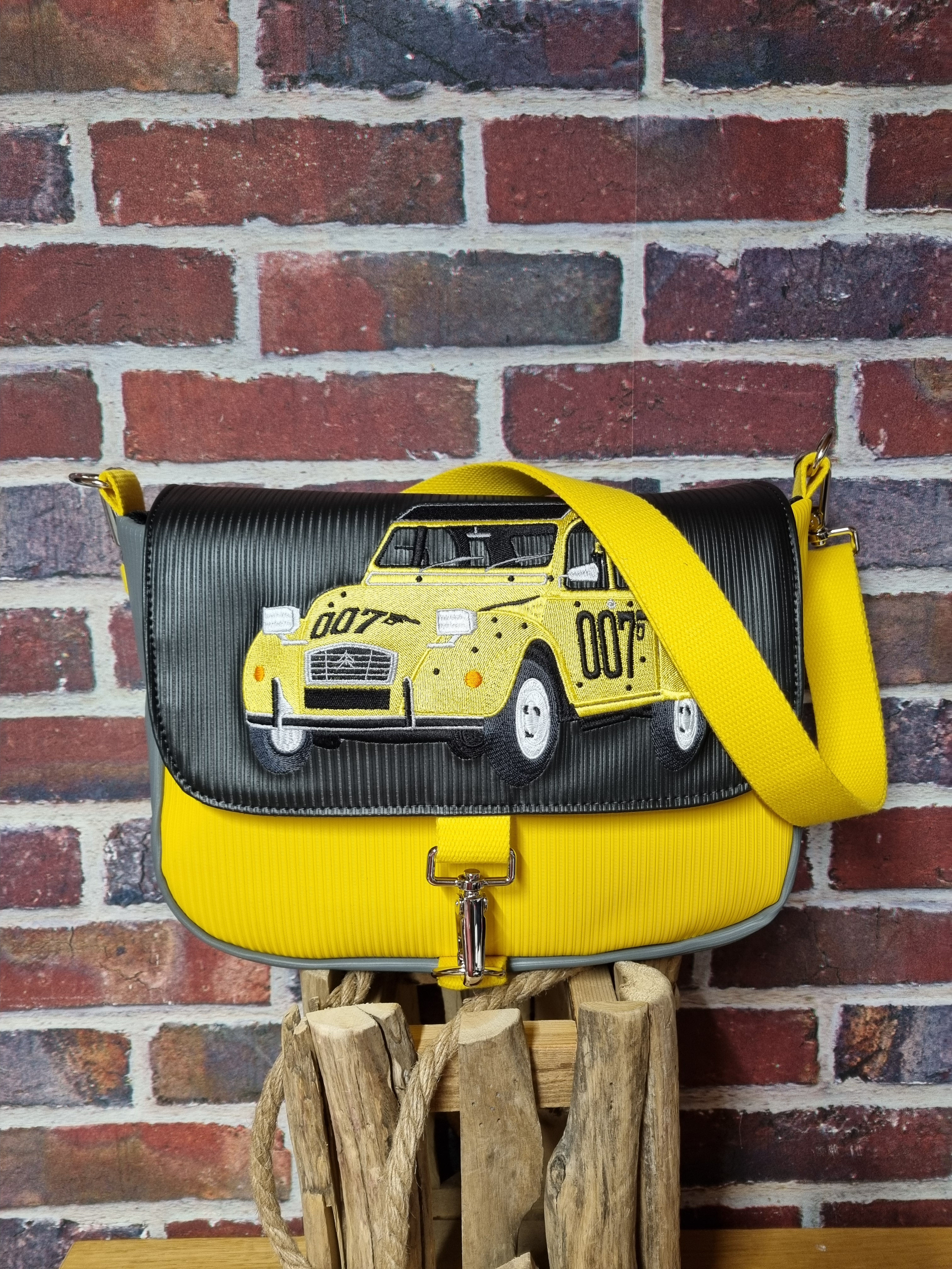 Sac bandoulière thème 2CV 007