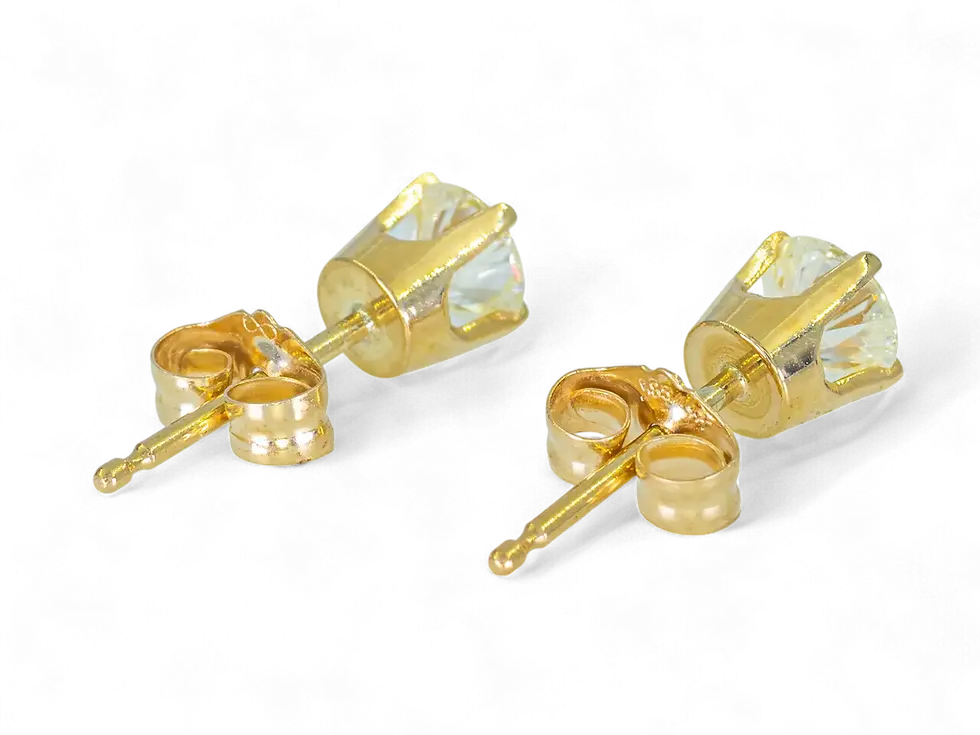 Thumbnail: 14K Gouden oorbellen – 0,56CT Diamanten