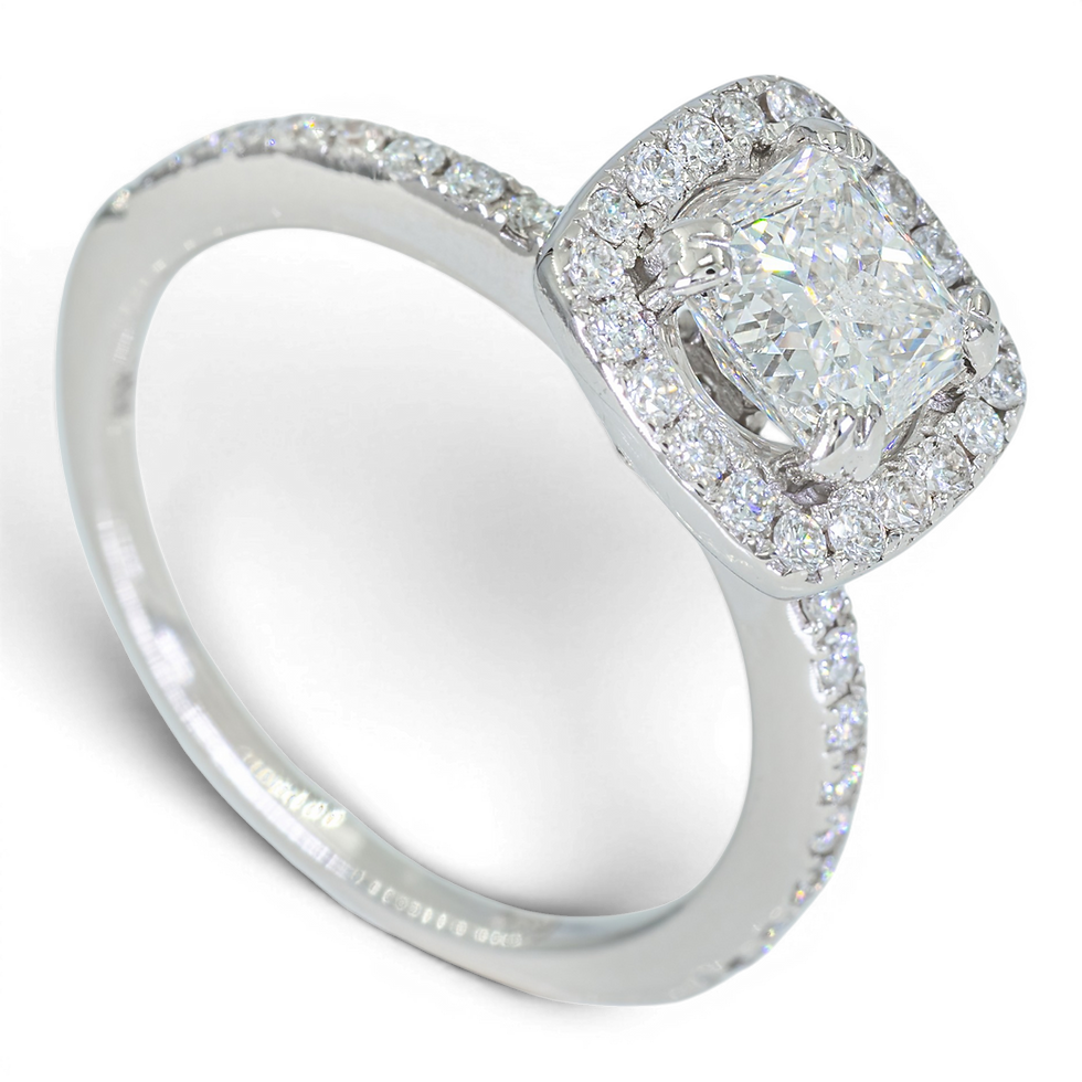 Thumbnail: 14K Gouden ring – 1,21CT Diamant (Center: 0,88CT)