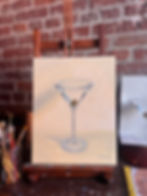 Thumbnail: Dirty Martini- Original Oil Painting on Canvas (Unframed)