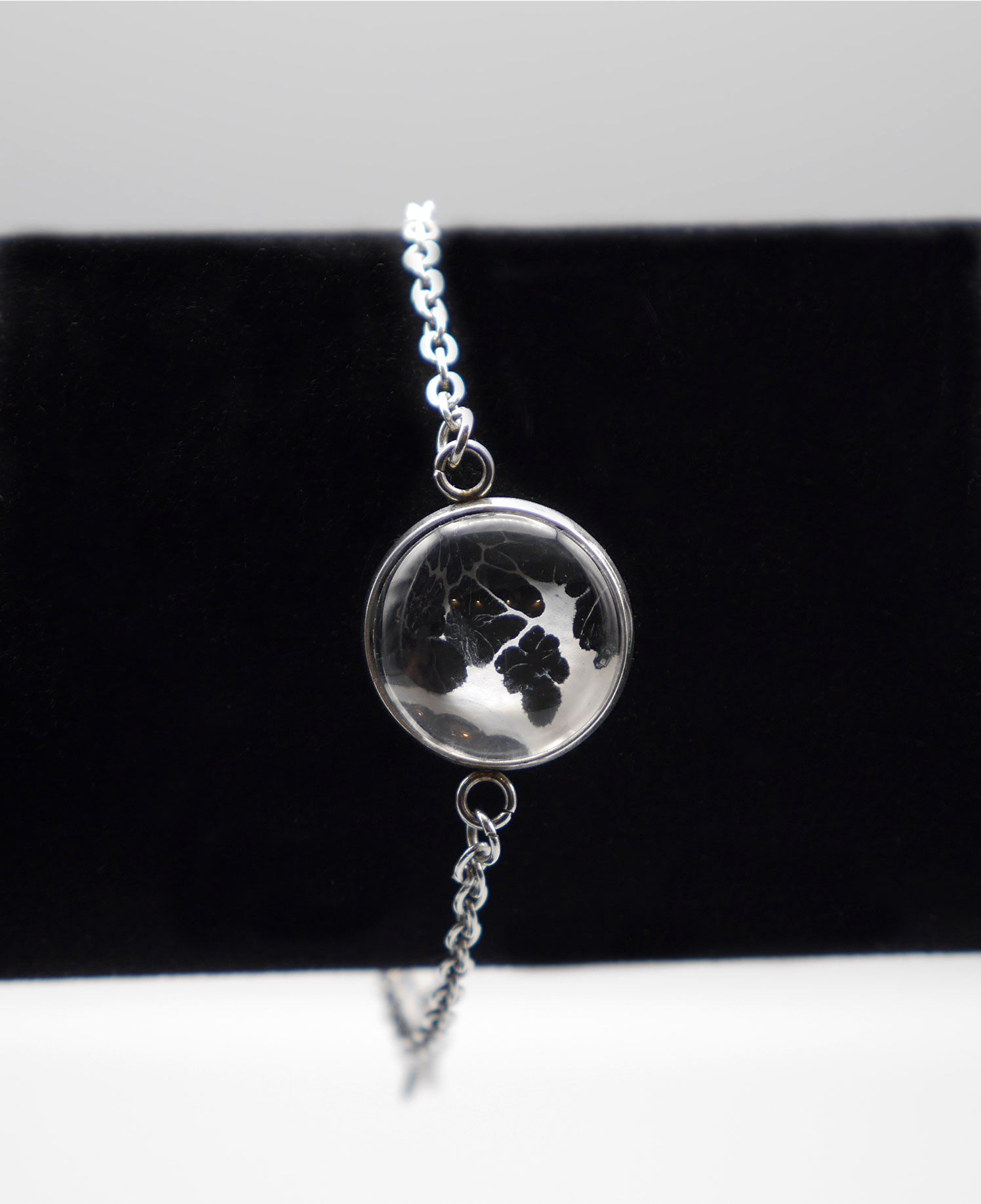 Bracelet chaînette Noir et blanc N°9