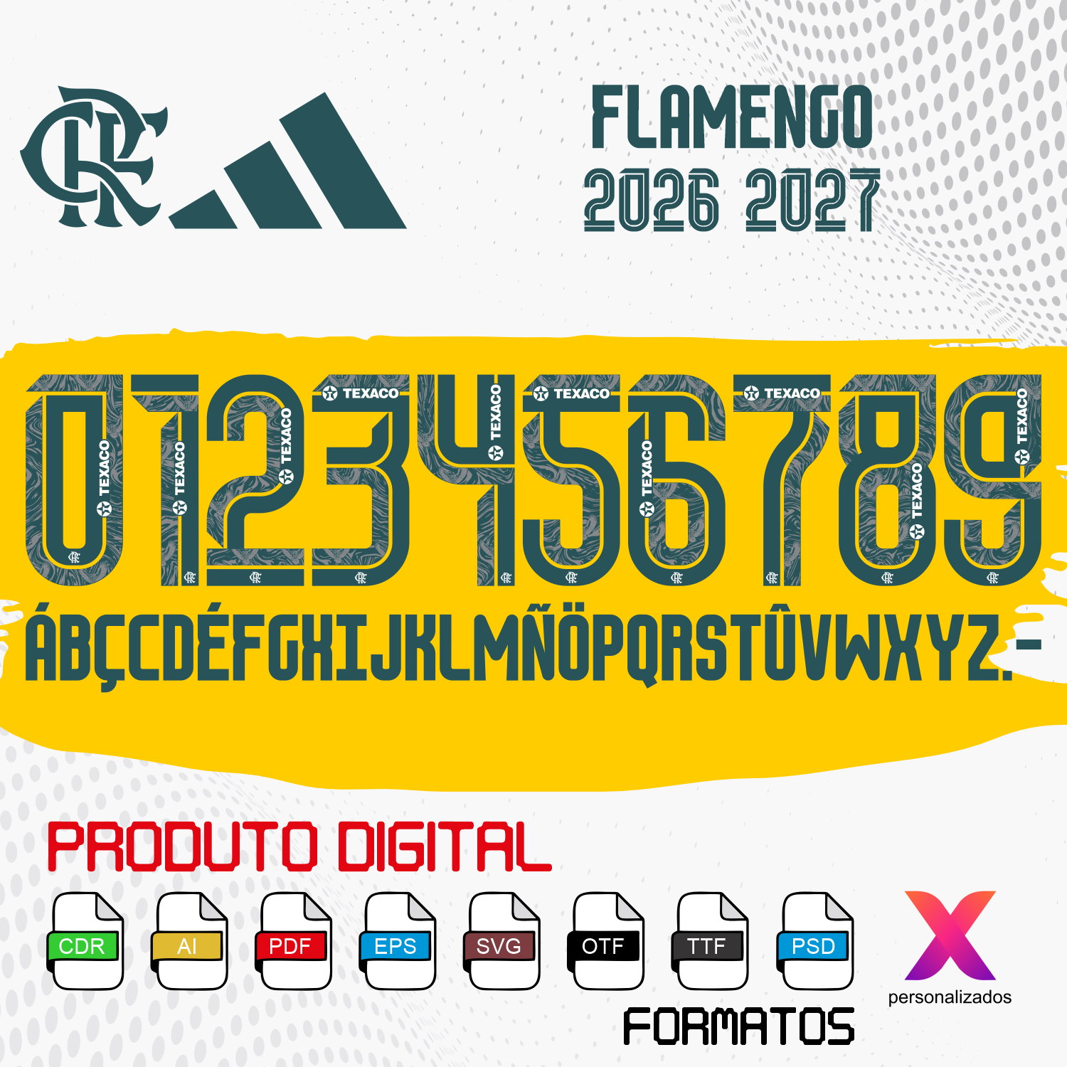 Fonte Vetorizada – Flamengo-RJ Uniforme Third Original (2026/2027)
