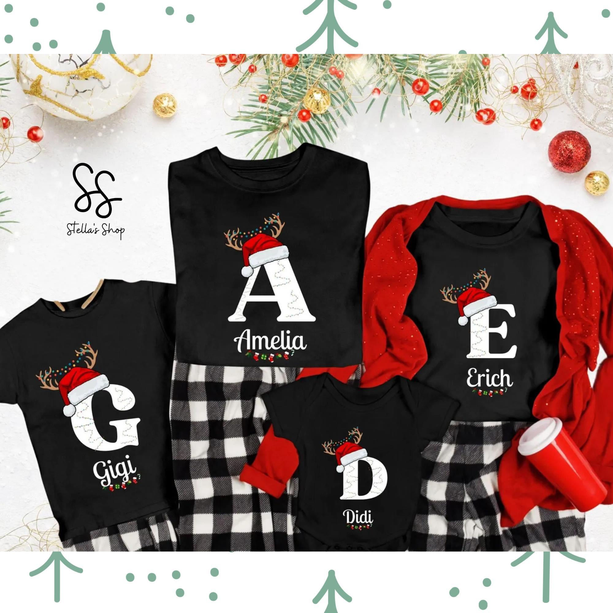 Santa Reindeer Hat Christmas Family PJ;s