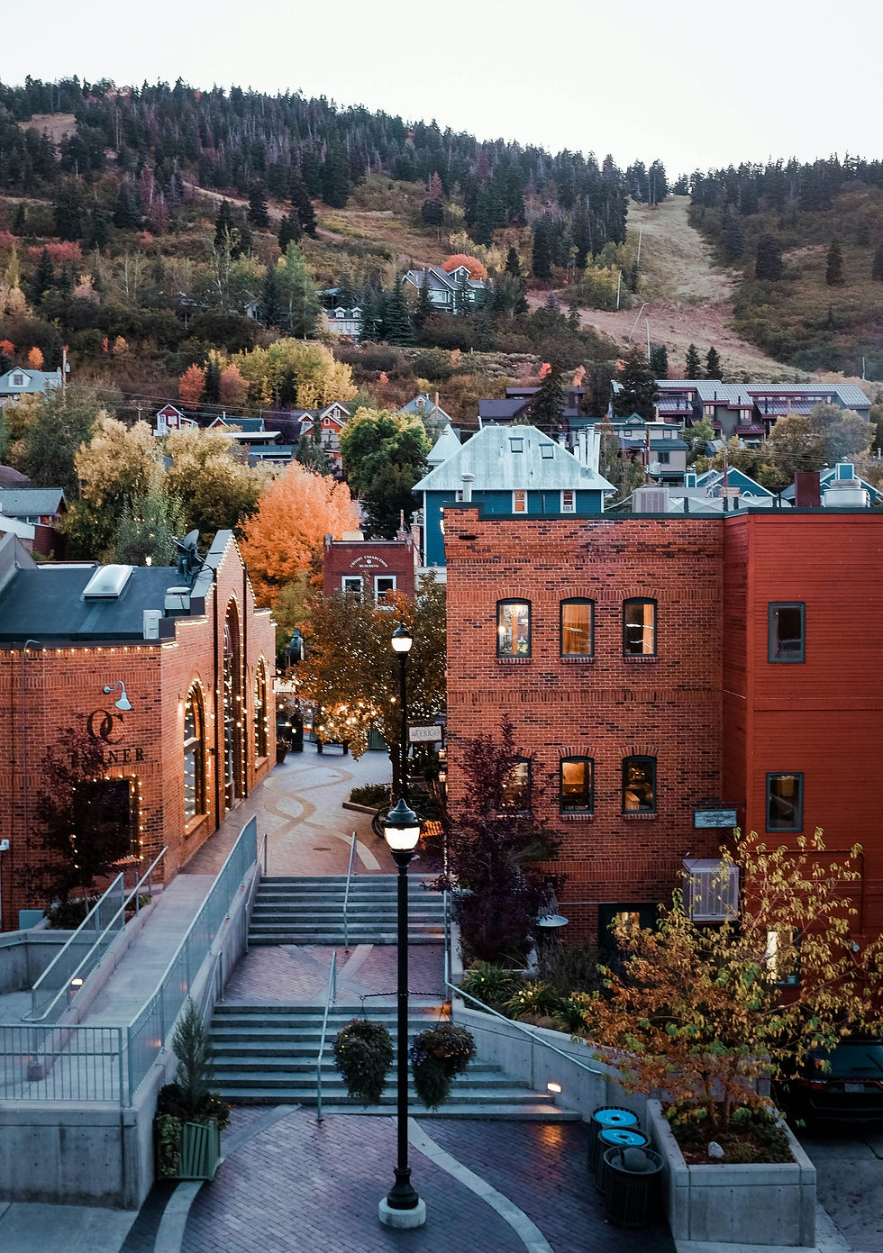 Aerial view of Park City in October - TruStay