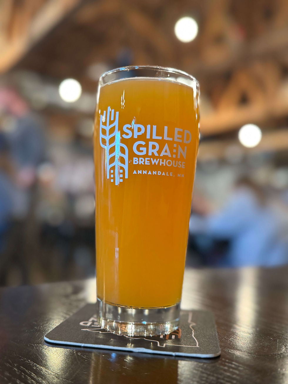 Photo of a glass of Peach Please sour