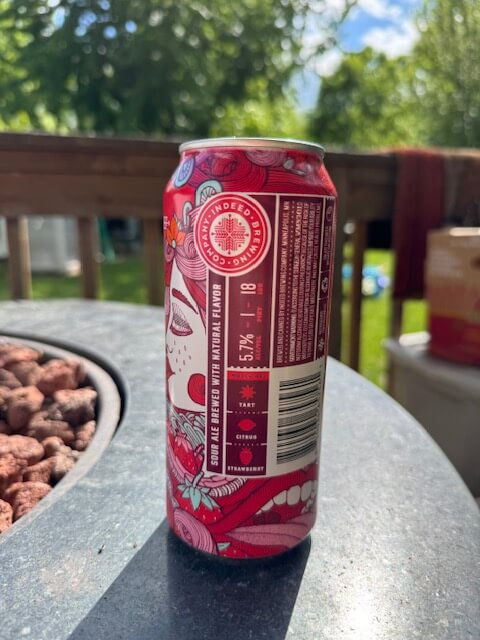 Can of Strawberry Fields Sour Ale