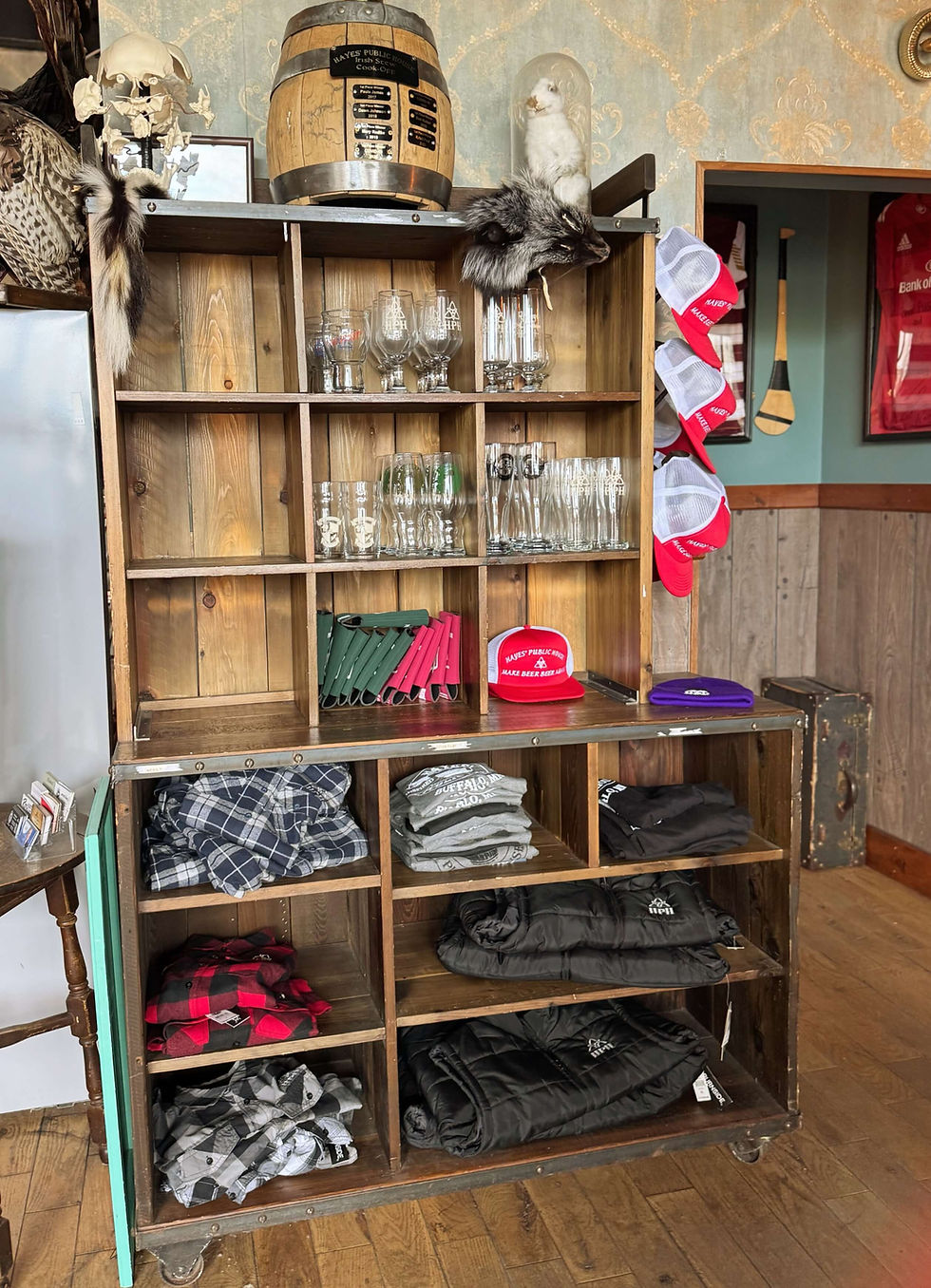 Merchandise options at Hayes