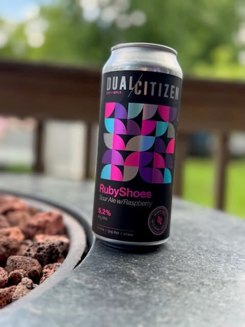 Can of Ruby Shoes sour from Dual Citizen brewing