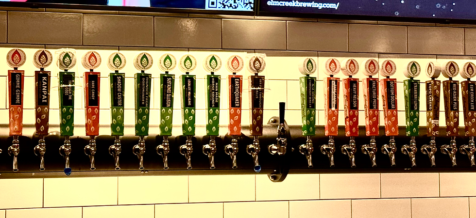 Great selection on tap!