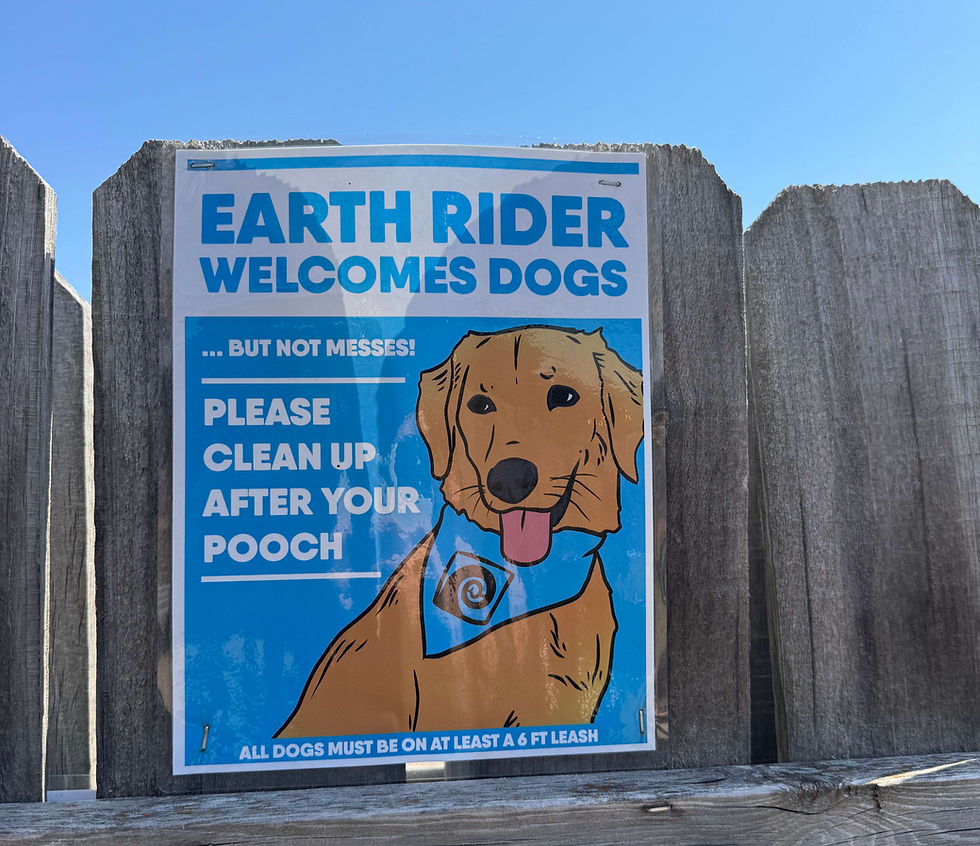 Dogs welcome sign