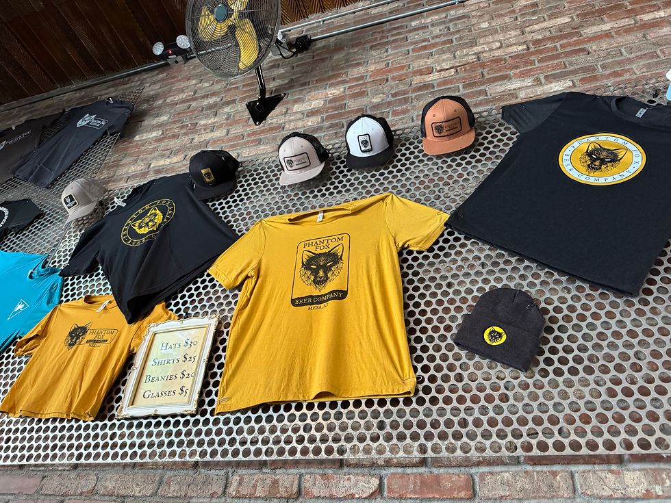 Phantom Fox Merch Wall