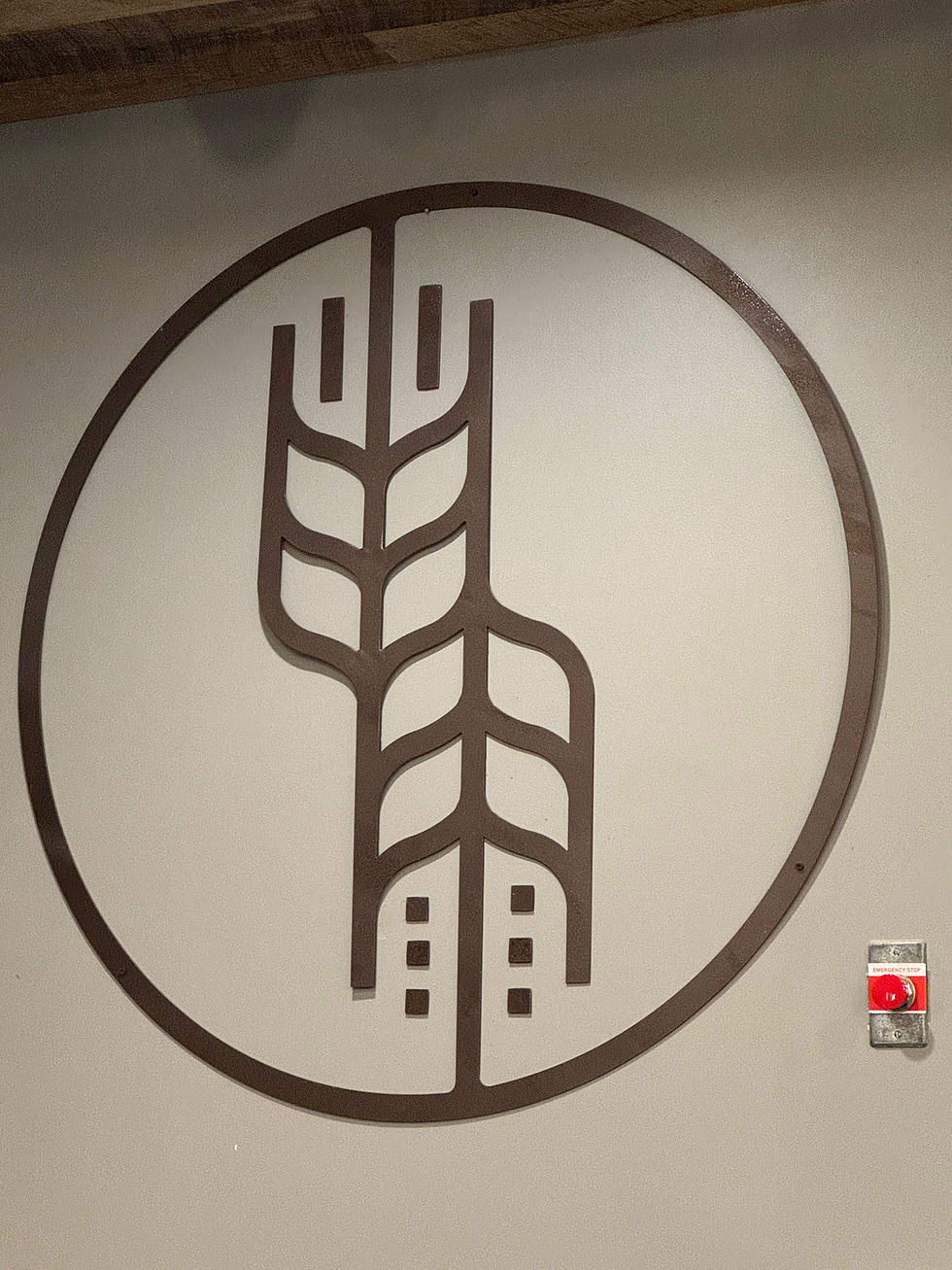 Spilled Grain Logo wall decor