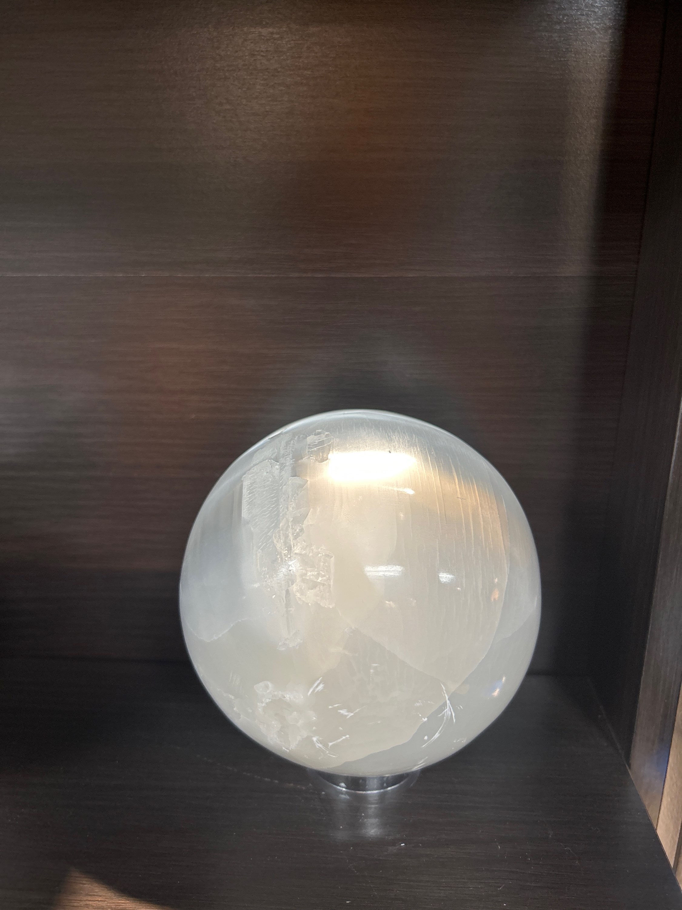 Selenite sphere