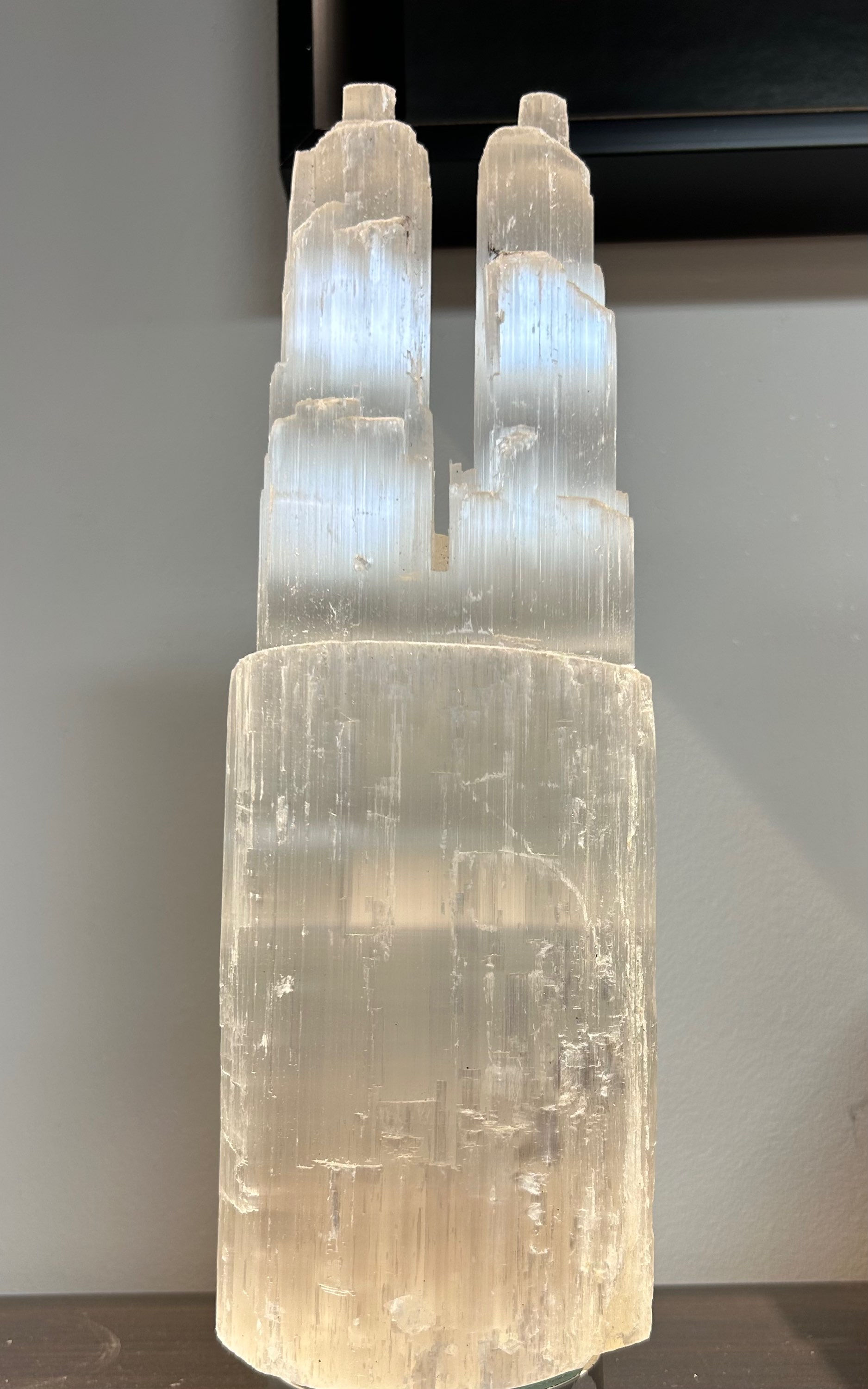 Selenite lamp