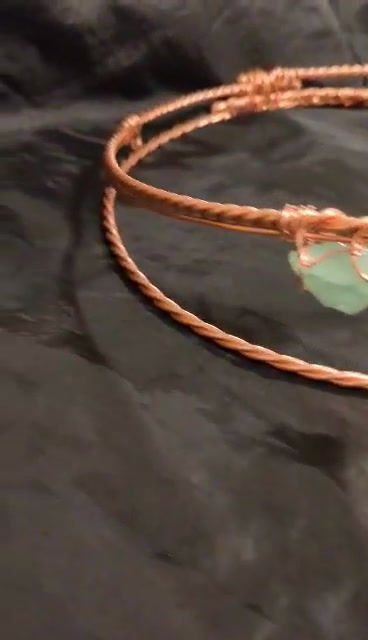 Thumbnail: Copper purple chalcedony Meditation Crown