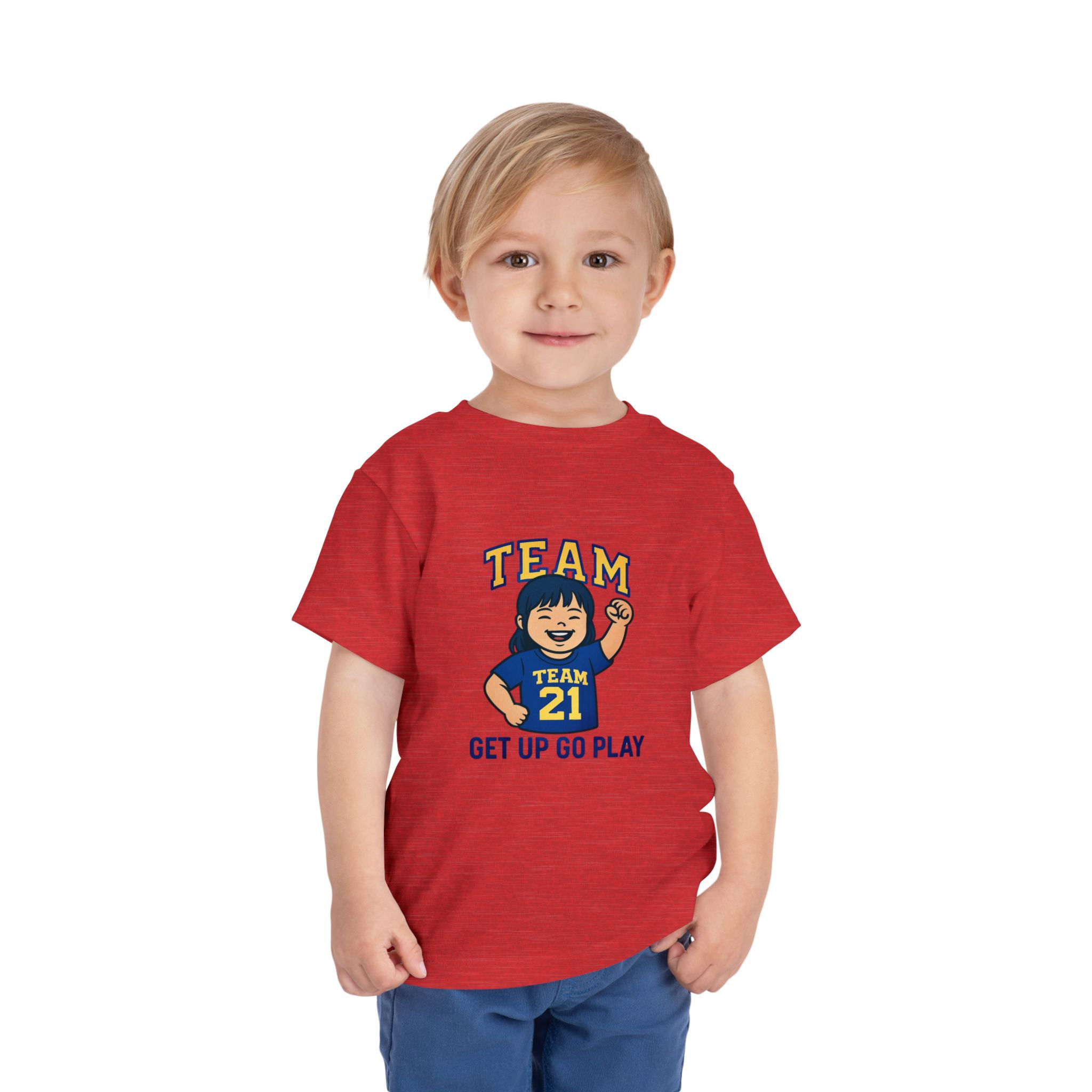 Team 21 - Toddler Tee, Playful Kids Shirt, Awareness