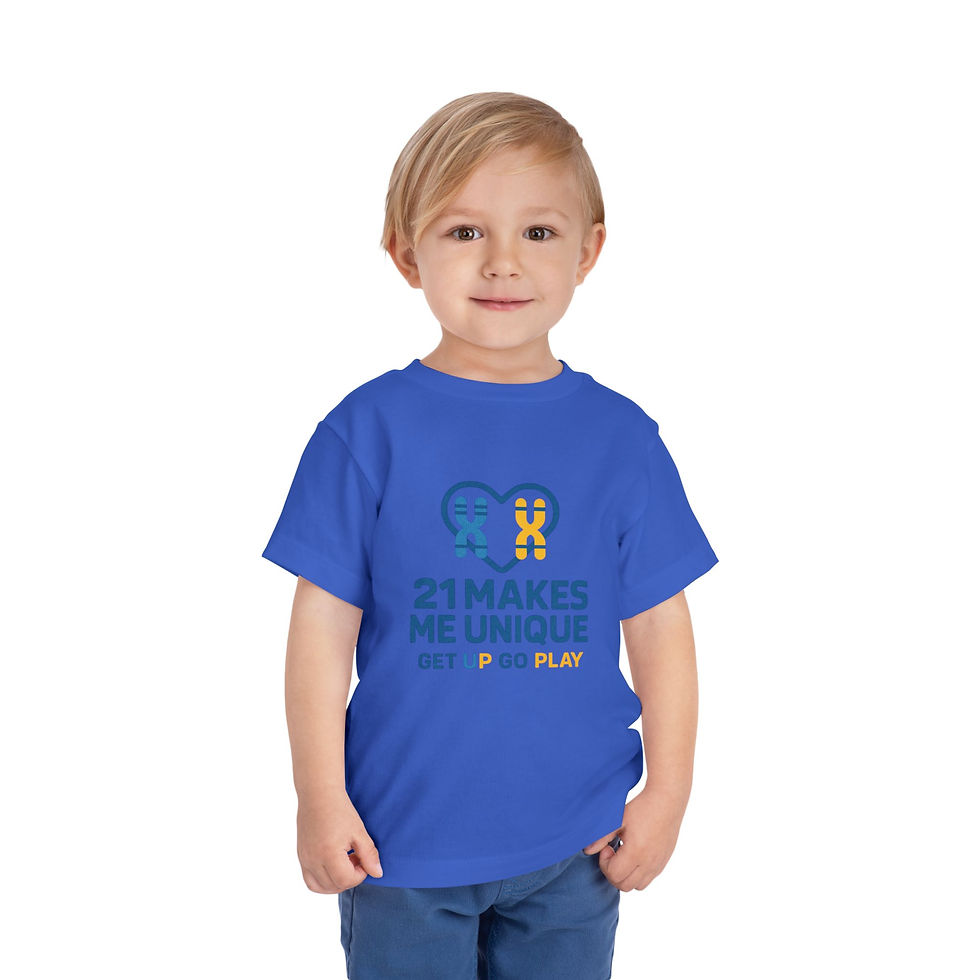 Thumbnail: 21 Makes Unique - Toddler Tee, Playful Kids Shirt, Awareness