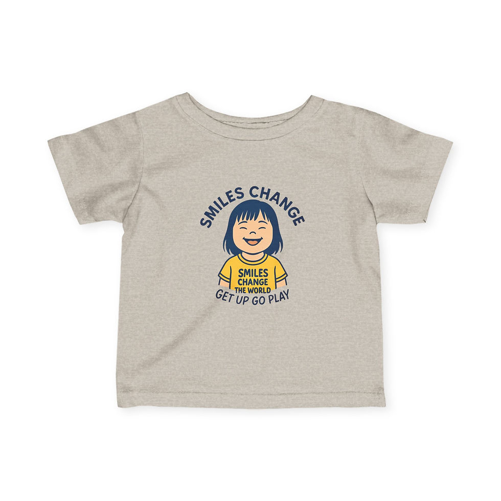 Thumbnail: Smile Change the World - | Infant Tee, Awareness, Fundraising, 6M-24M