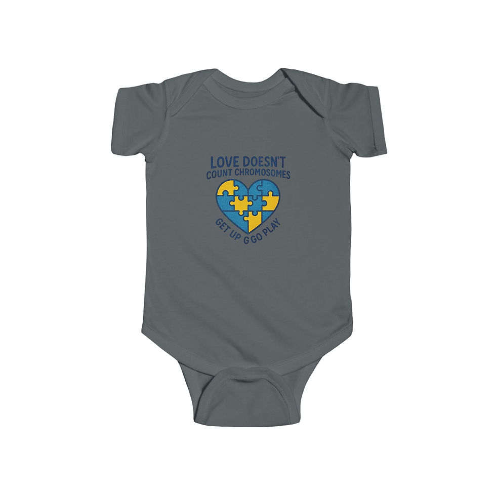 縮圖：Love Doesn't Count Chromosomes - Infant Bodysuit |Special Needs Awareness NB-24M