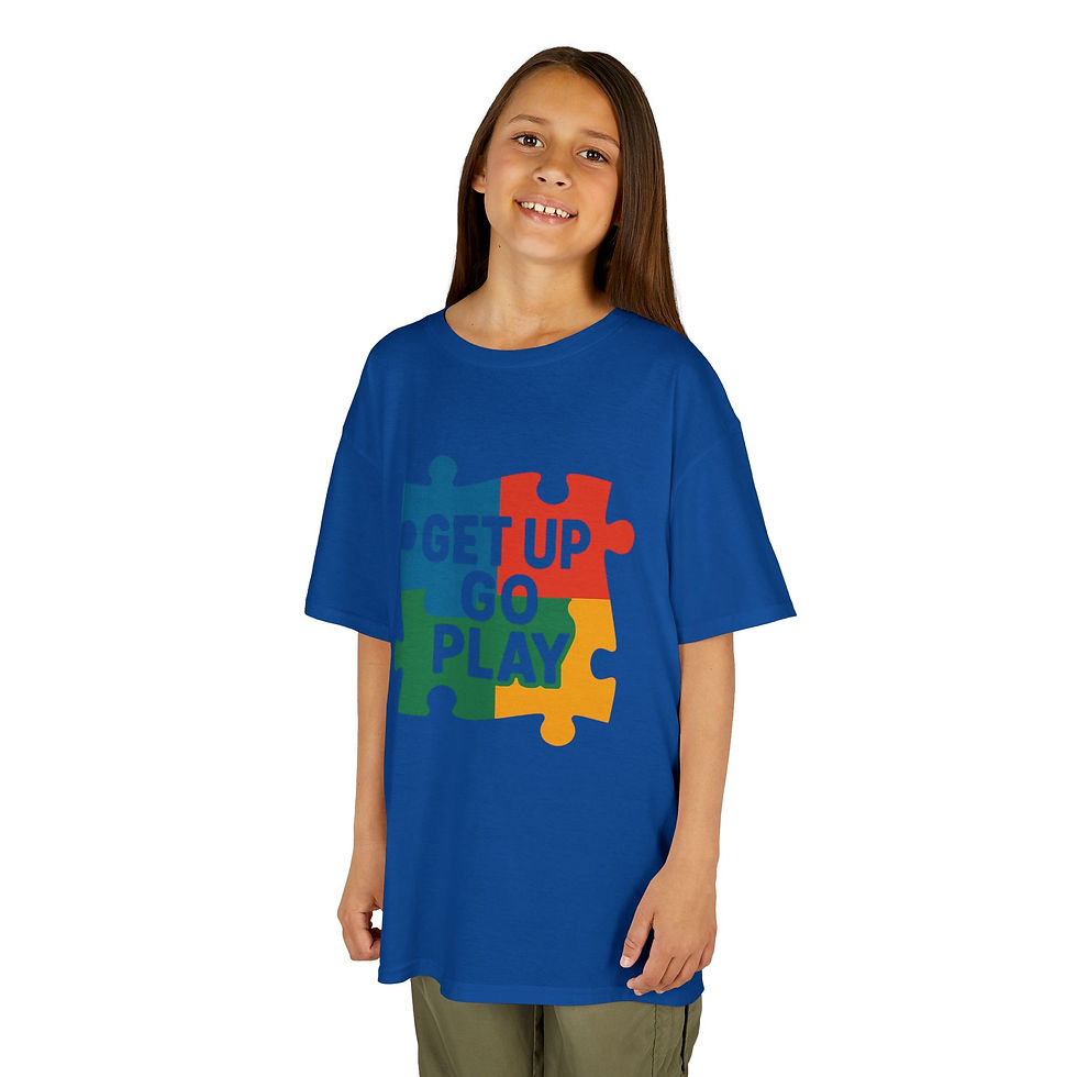 Thumbnail: Puzzle Pieces to Play - Children's T-Shirt, Fun Shirt, Summer Outdoor Wear