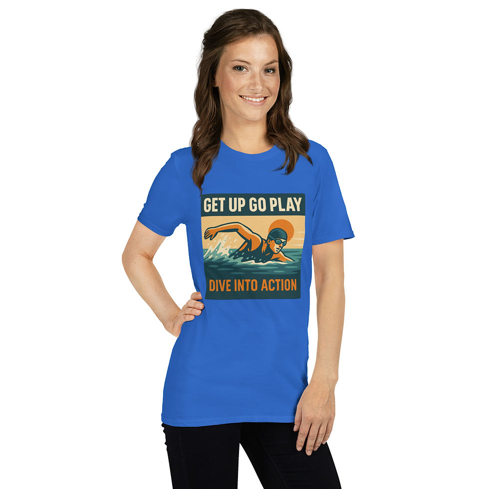 Thumbnail: Swimming - Dive Into Action Unisex T-Shirt