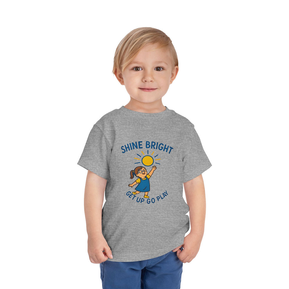 Thumbnail: Shine Bright - Toddler Tee, Playful Kids Shirt, Awareness