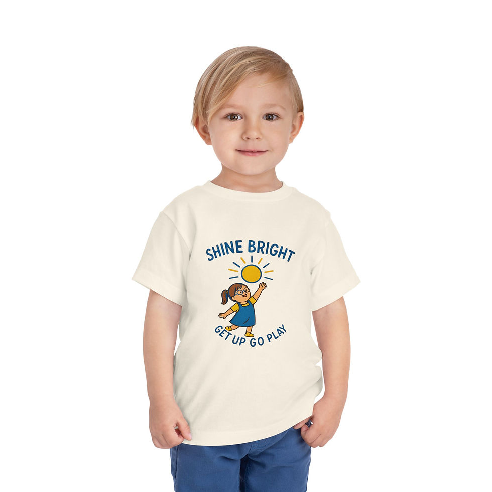 Thumbnail: Shine Bright - Toddler Tee, Playful Kids Shirt, Awareness