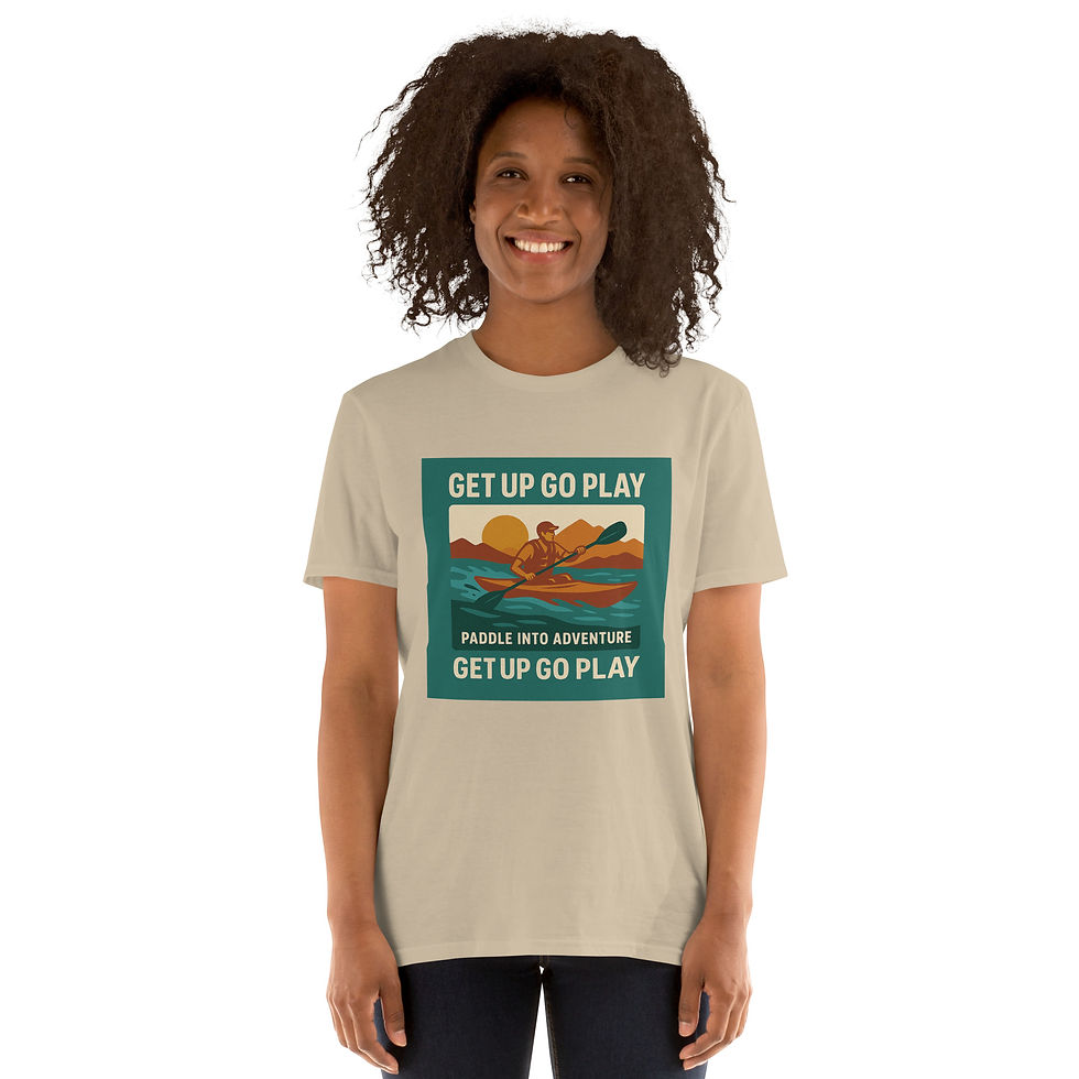 Thumbnail: Kayaking - Paddle Into Adventure Unisex T-Shirt