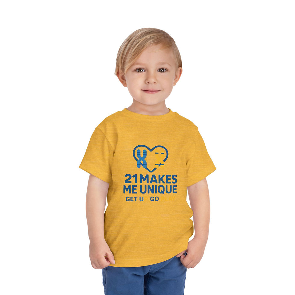Thumbnail: 21 Makes Unique - Toddler Tee, Playful Kids Shirt, Awareness