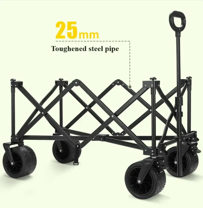 Thumbnail: Foldable Camping Wagon Gareden Hand Carts Trolley Beach