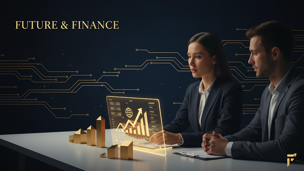 Eye-level view of a financial advisor reviewing retirement plans with a client