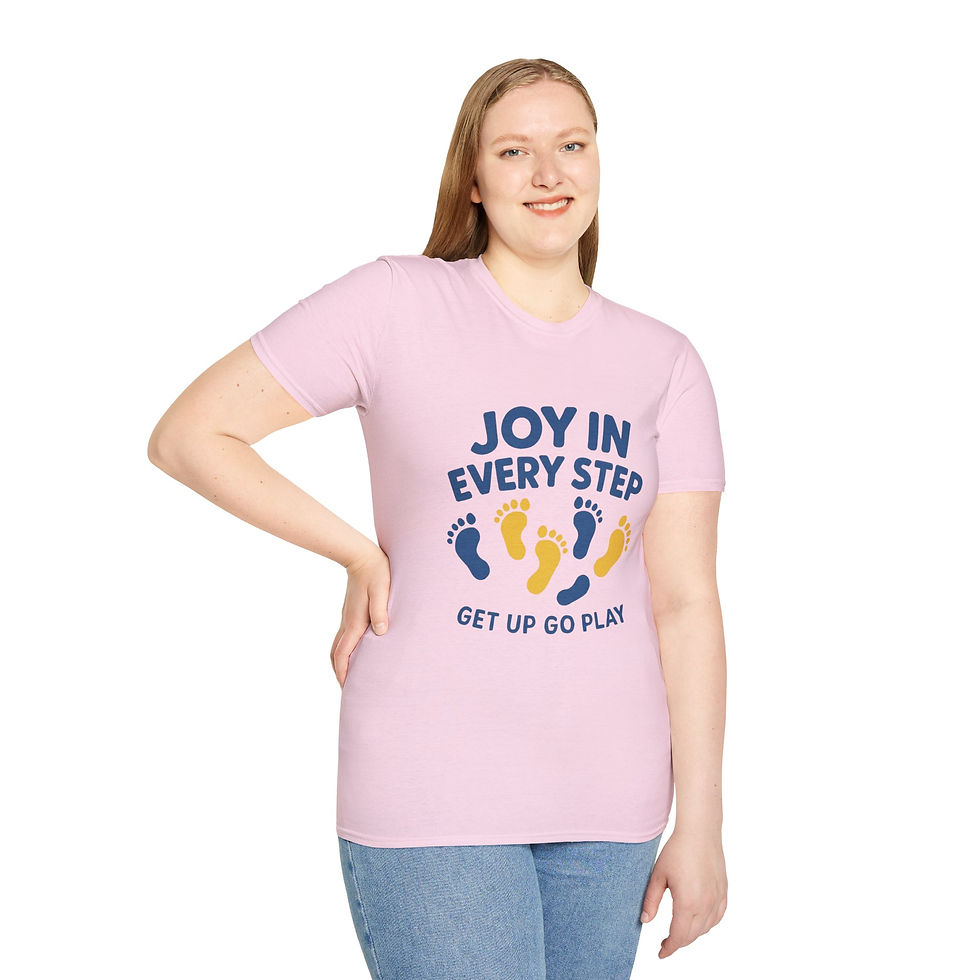 縮圖：Joy In Every Step - Adult Unisex Tee, Celebrate, Awareness