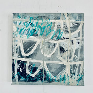 passage, small art, original art, contemporary art, gesture, line, layers