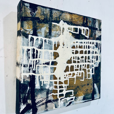 drips, small art, original art, contemporary art, gesture, line, layers