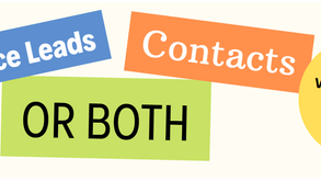 What are the benefits of using Salesforce leads vs. contacts or should you use both?