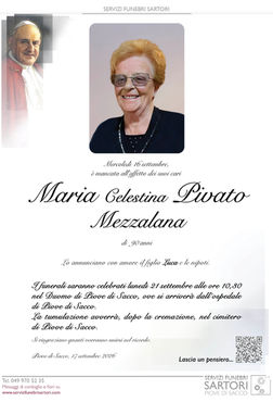 Pivato Maria (Celestina) ved. Mezzalana