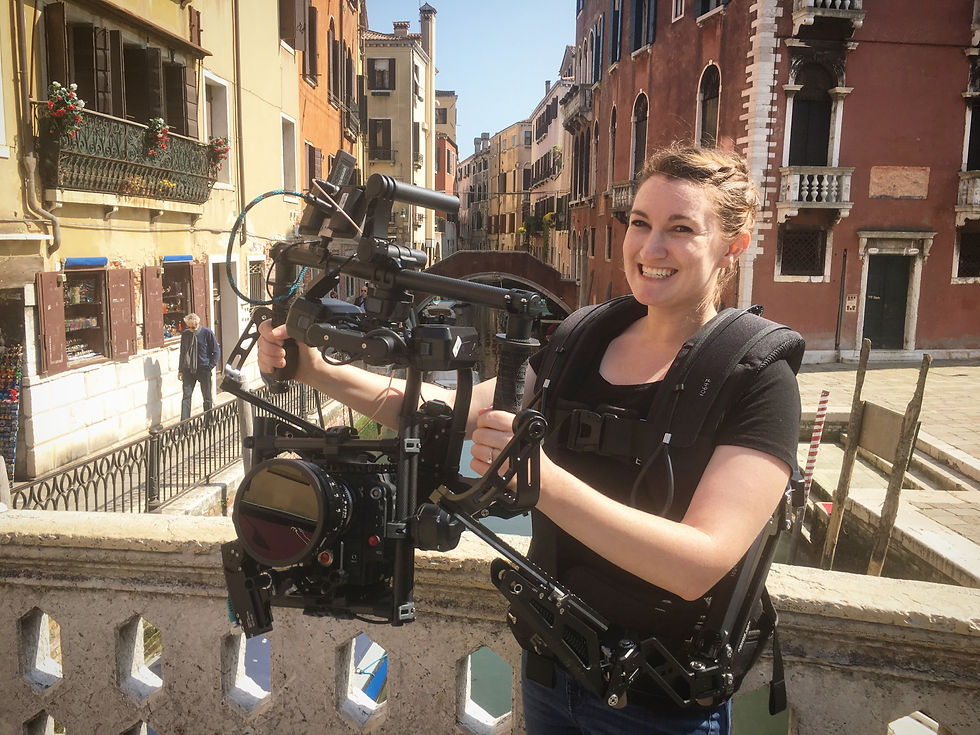 Filming in Venice, Italy