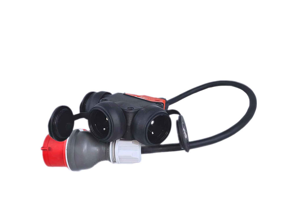 Miniaturbild: Starkstromkabel mit Verteiler 3 x 230 Volt