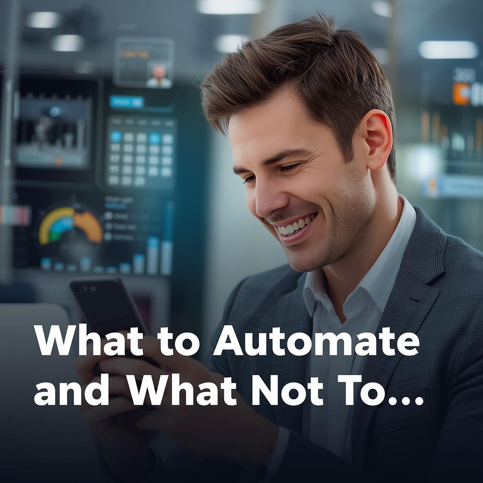 Embracing Efficiency: A small business owner enjoys seamless operations as automation tools manage scheduling and communications, highlighted by a modern, streamlined setting.