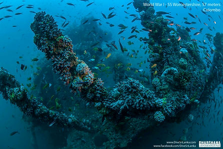 Colombo SS Worcestershire World War I Shipwreck